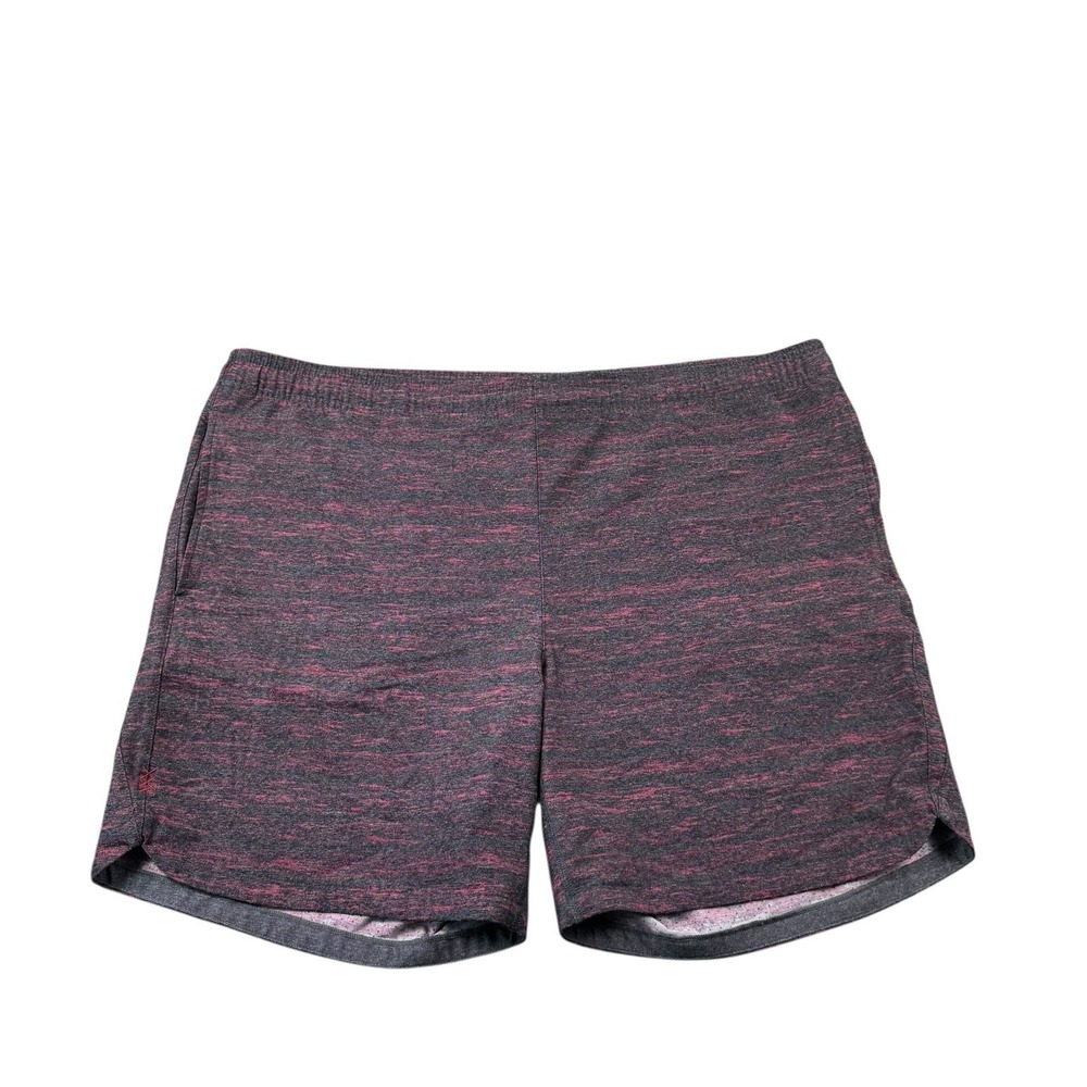 RHONE Men’s Heathered Charcoal & Pink  Shorts (stretched-out elastic waistband)